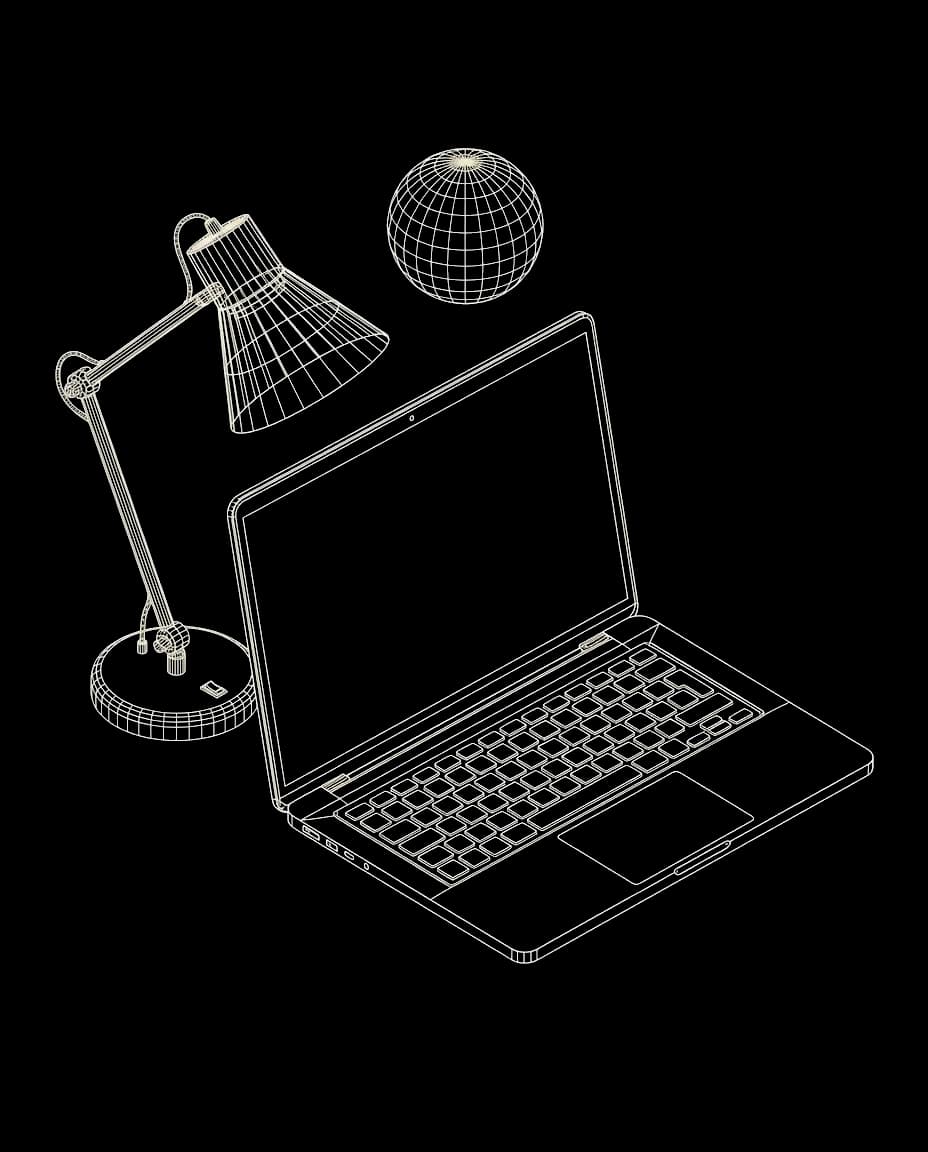 Isometric wireframe icon for After-Hours Answering