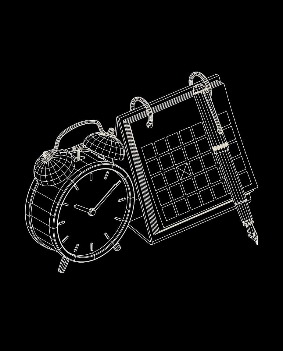 Isometric wireframe icon for Patient Scheduling