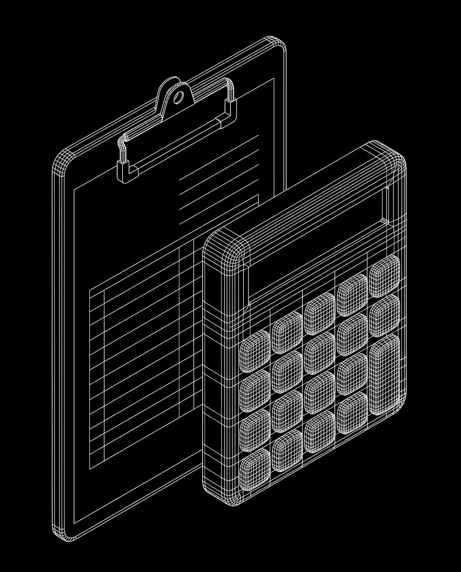 Isometric wireframe icon for Quote Enquiries