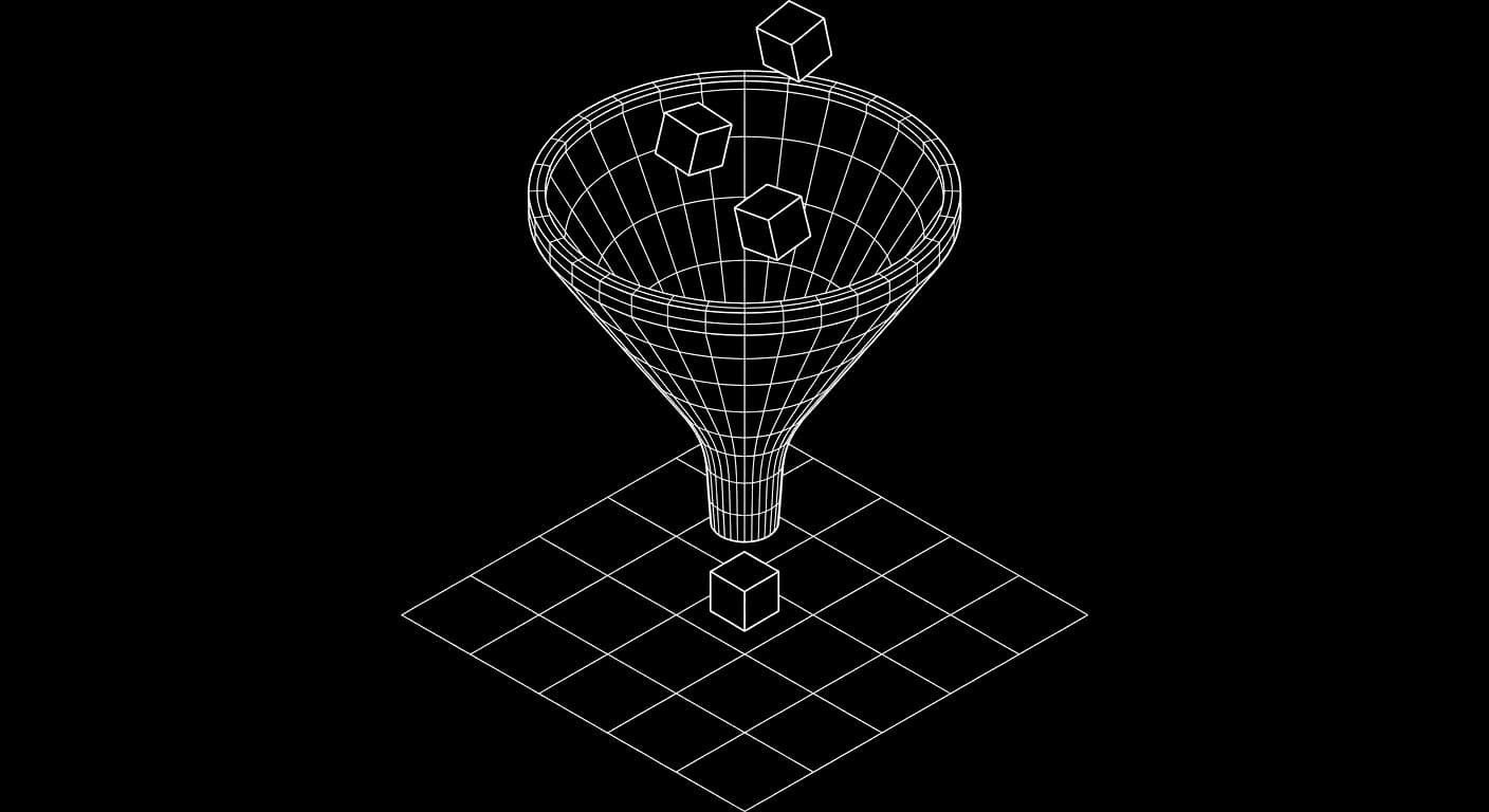 Isometric wireframe for Lead qualification