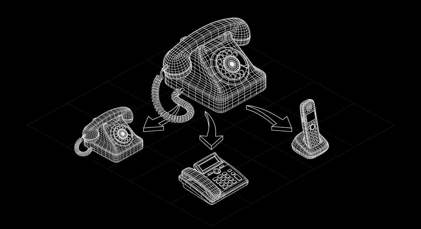 Isometric wireframe icon for Smart routing